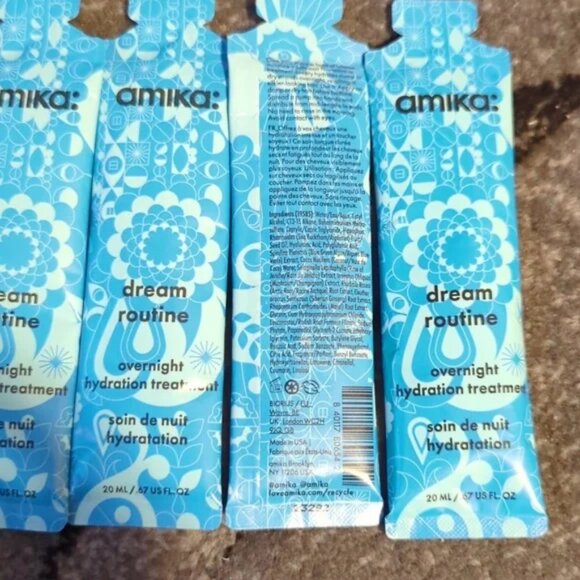 Amika dream Routine Overnight Hydration treatment Brand New 20 ML each X 10 - Picture 4 of 10